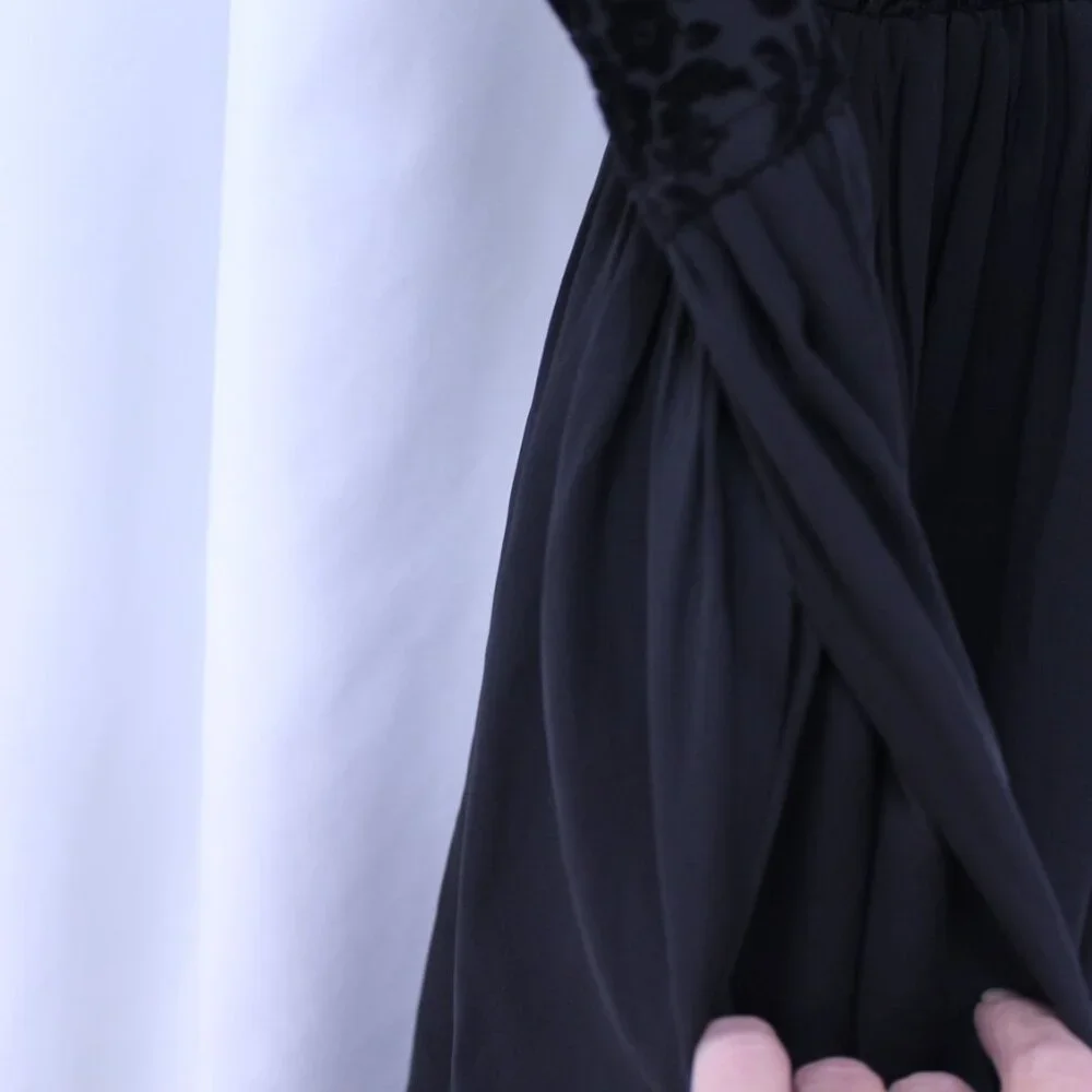 Chic Black Strappy Mini Dress - Picture 6 of 11